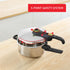 TEFAL Pressure Cooker, Secure 5 Neo 4 L Pressure Cooker, 5-security systems, 2 cooking level, P2534250