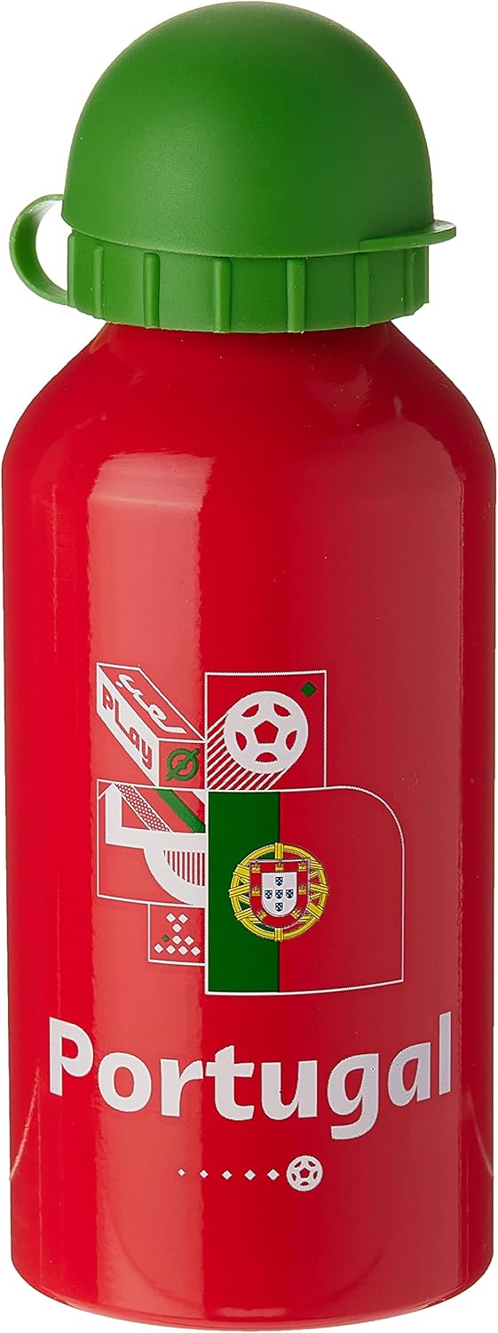 FIFA World Cup Qatar 2022 Graphic Printed Kids Aluminium Bottle Portugal 400ml, RT501003POR