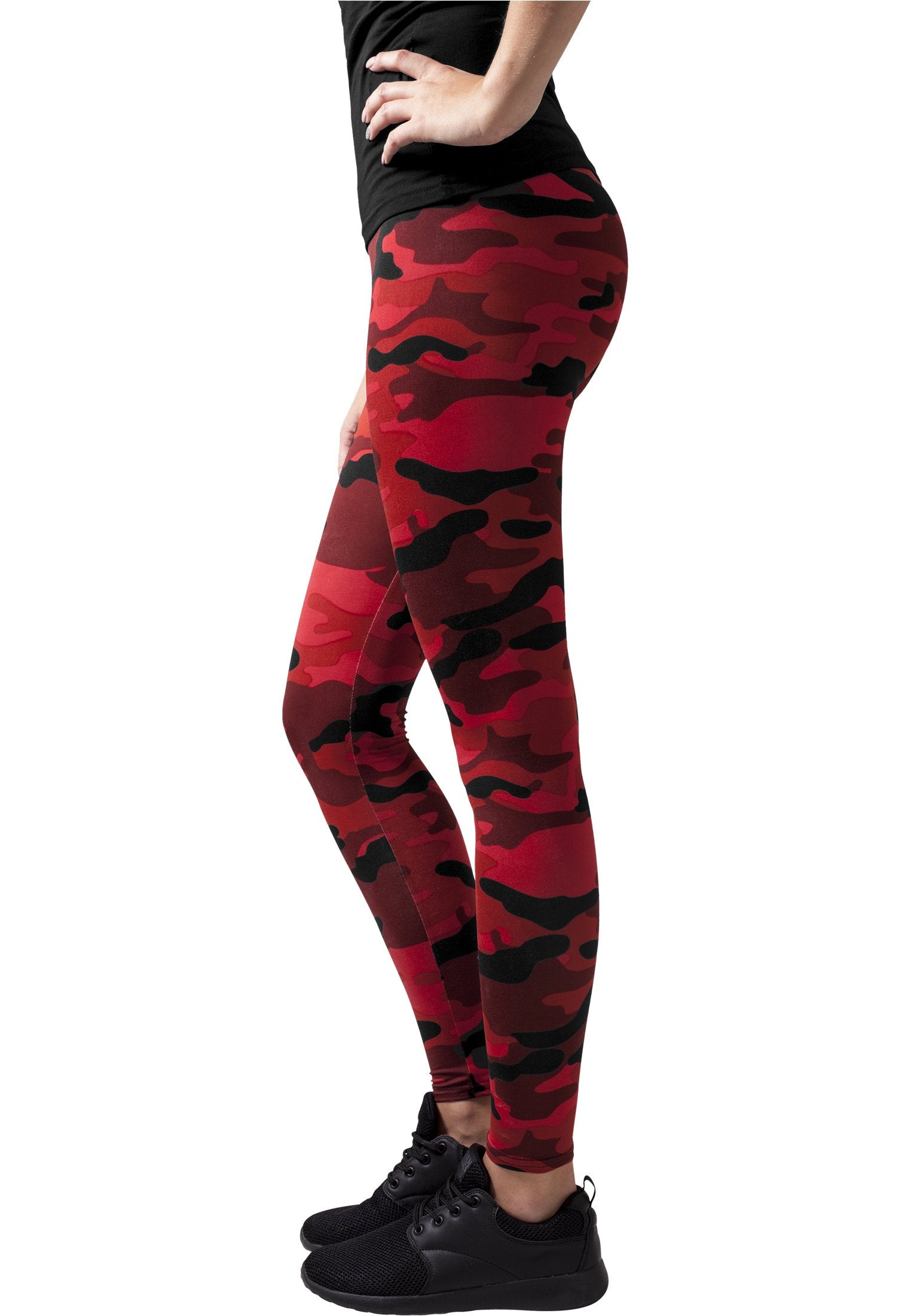 Urban Classics Women Camouflage Leggings Comfortable Sport Pants, Stretchy Workout Trousers with Military Print, Regular Skinny Fit (pack of 1)