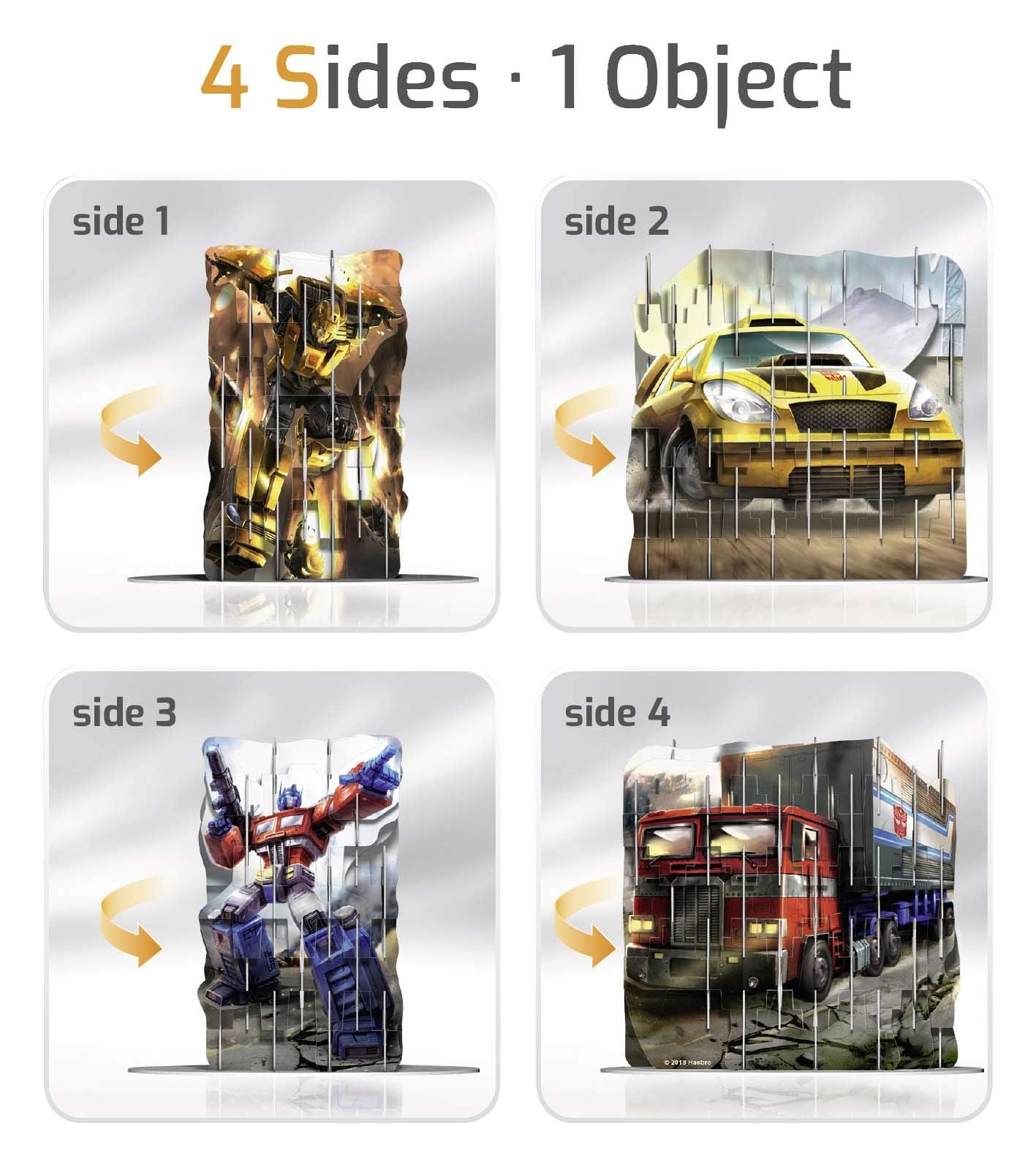 Ravensburger 4s vision transformers cats slot fit 3d puzzle [optimus prime & bumblebee]