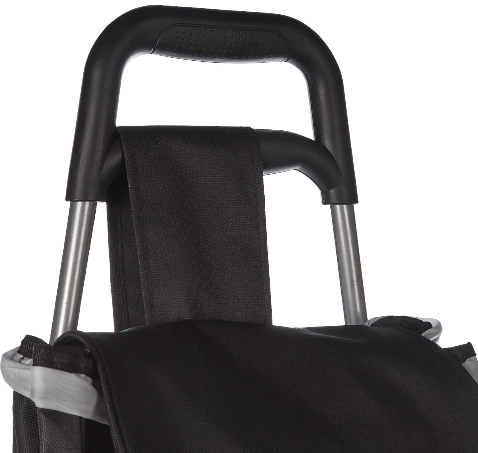 feelings Folding Essential Shopping Trolley | Fabric Luggage Bag with Wheels | Shopping Cart | Shopping Trolley with Wheels | Portable Trolley | Foldable Shopping Bag, Black