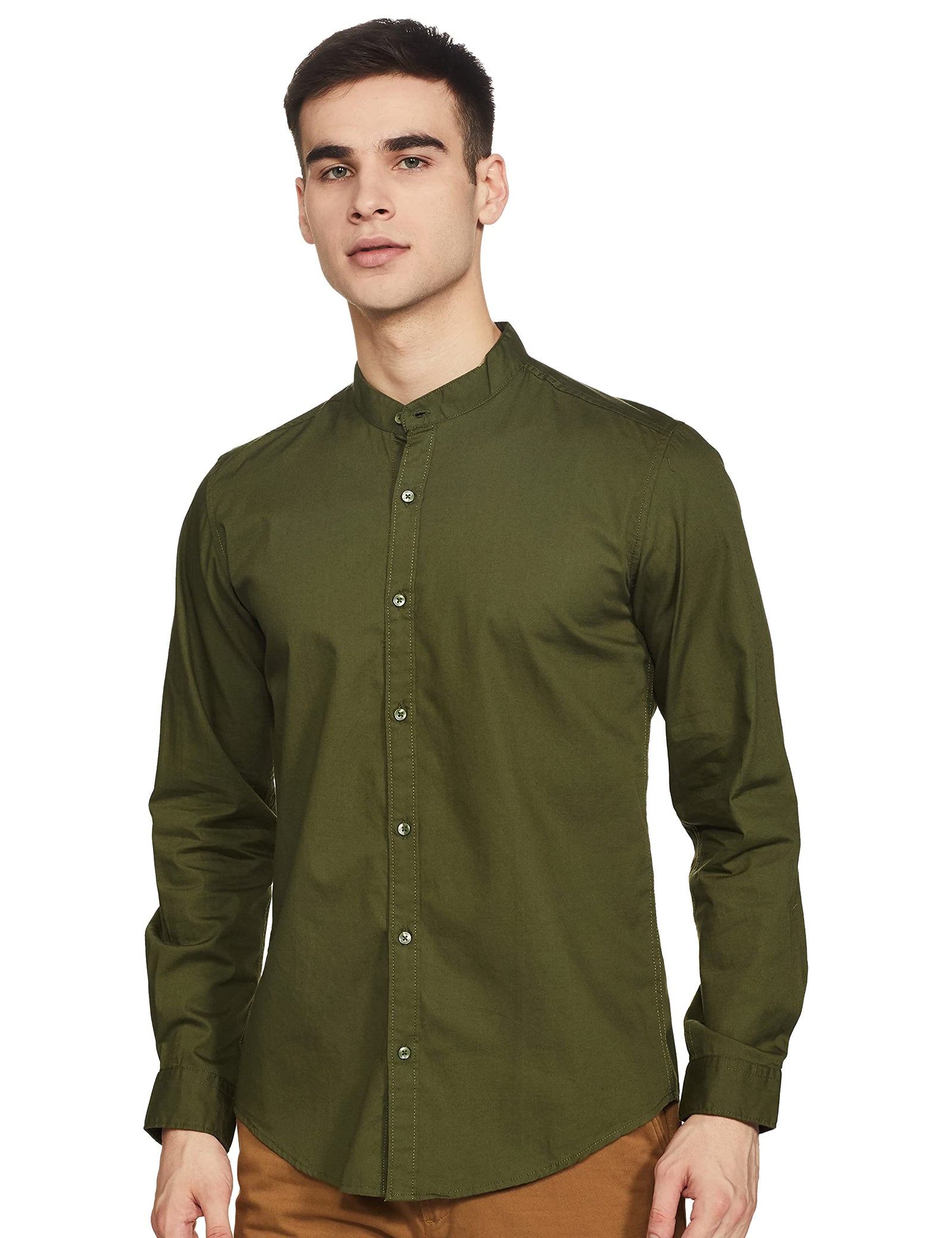 Diverse Men's Solid Slim Shirt (Dcmff06Sc09L03-782A)