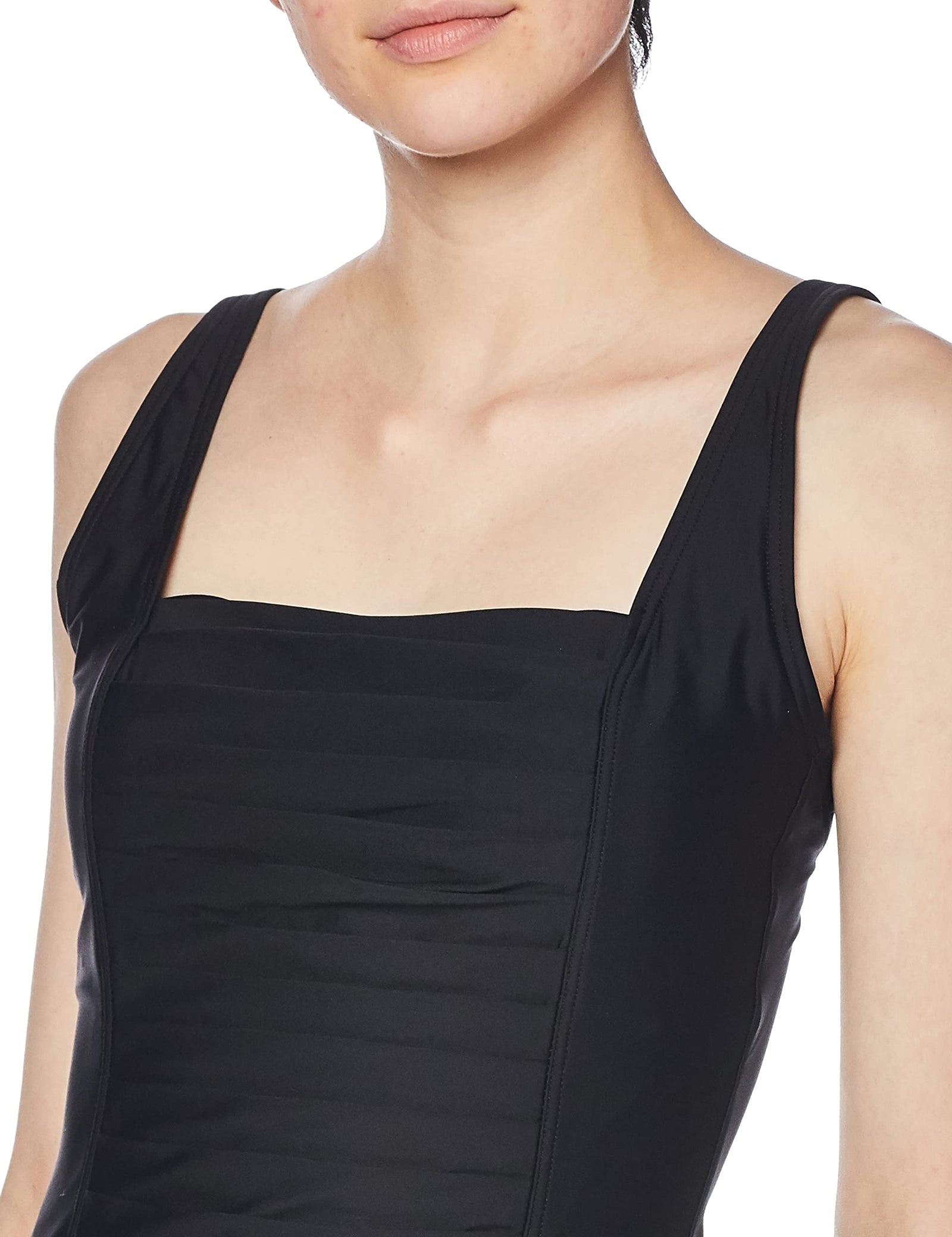 Calvin Klein Pleated-Front One Piece Swimsuit