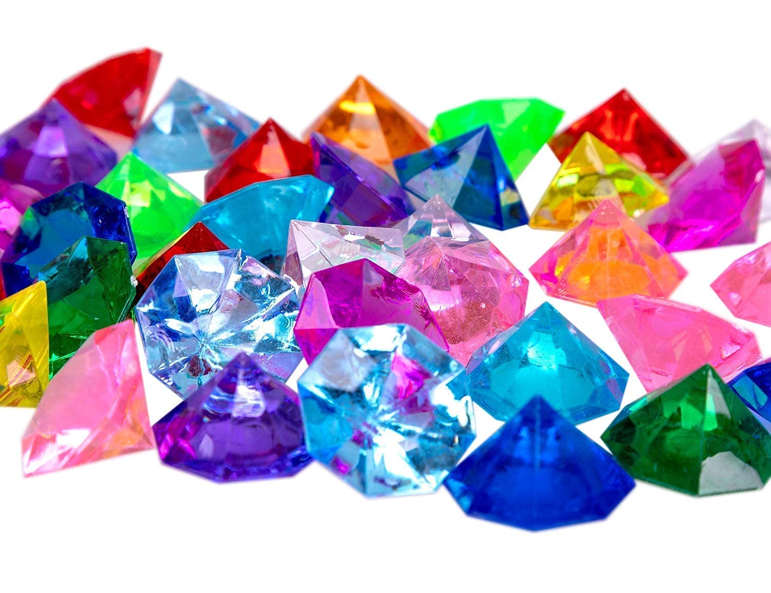 Acrylic Diamond Gems Jewels Party Favors 25 Carat - 30 Pieces