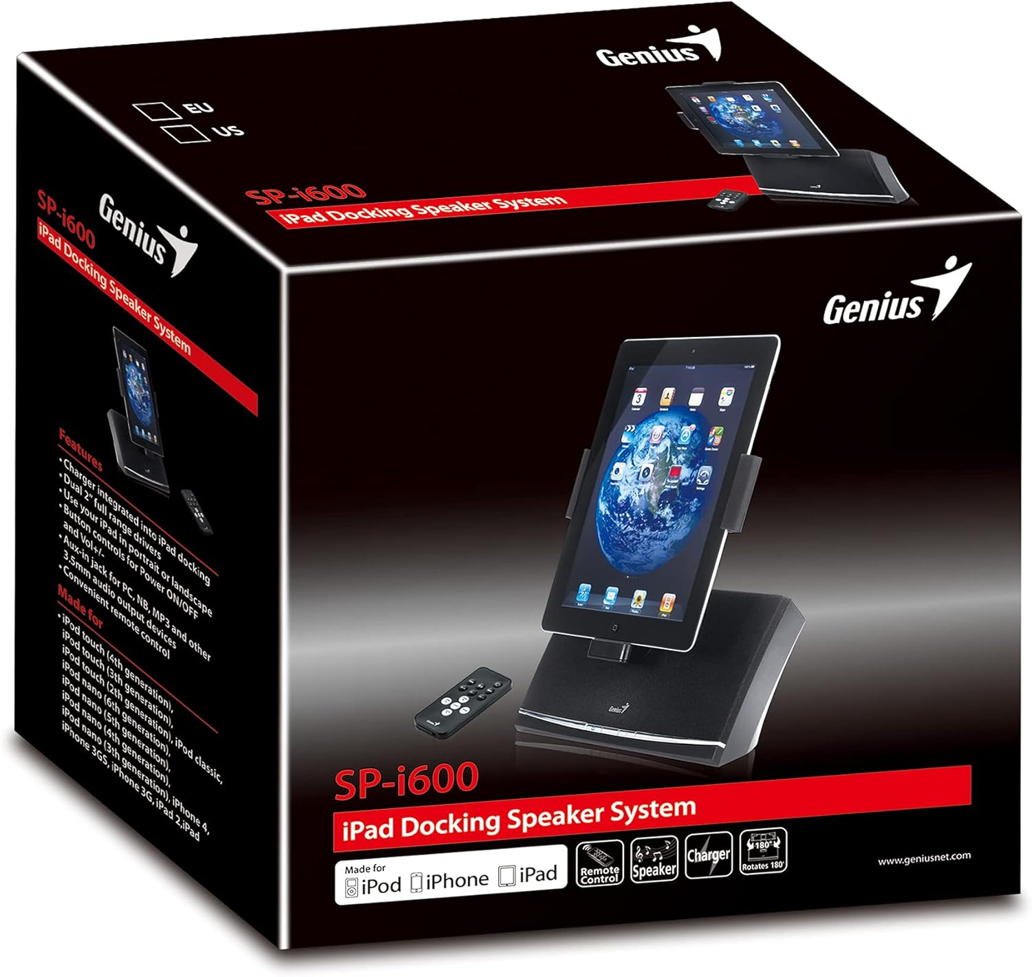 Genius SP-i600 Docking Speakers (Black)