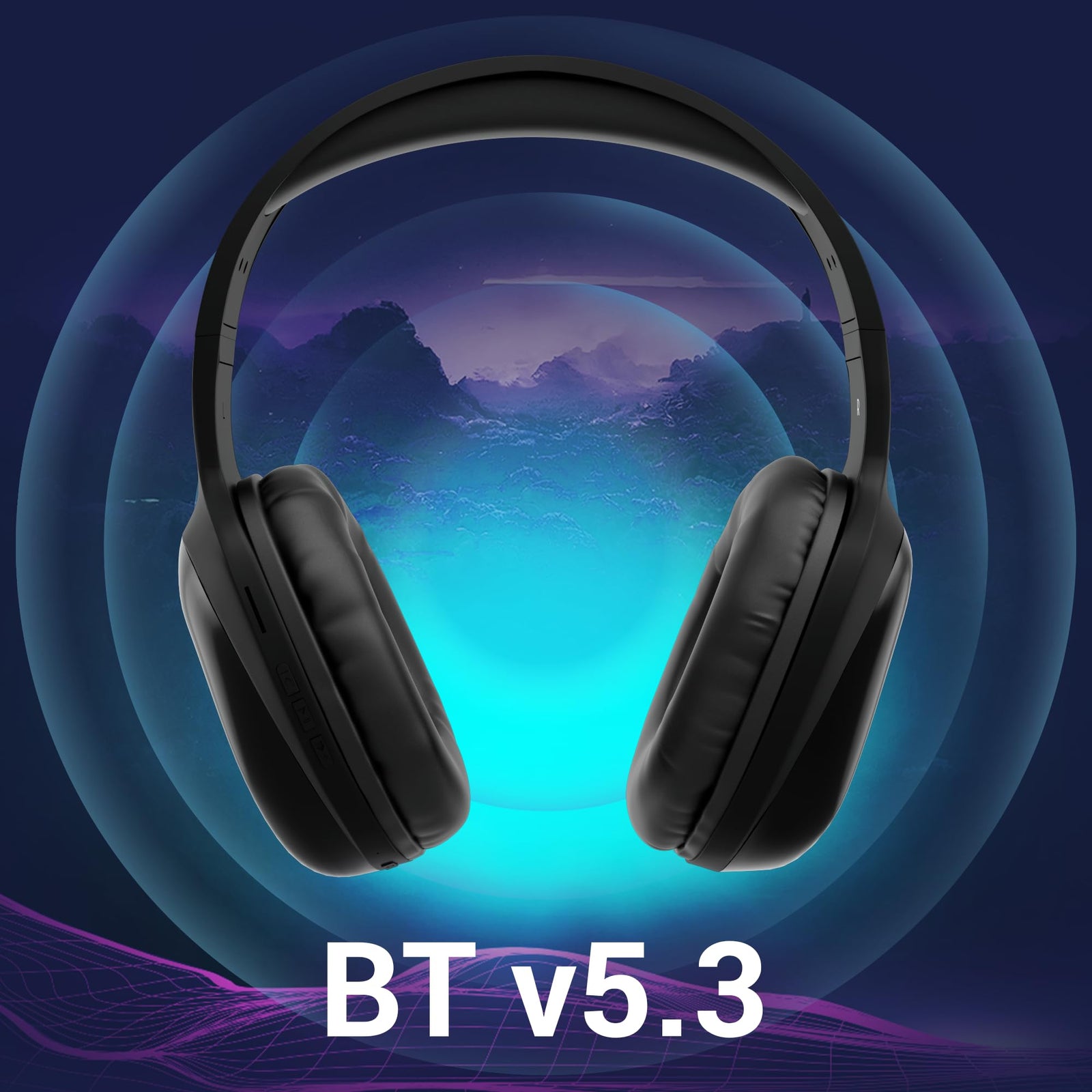 Zebronics Zeb-Thunder PRO On-Ear Wireless Headphone with BTv5.0, Up to 21 Hours Playback, 40mm Drivers Deep Bass, Wired Mode, USB-C Type Charging(Black)