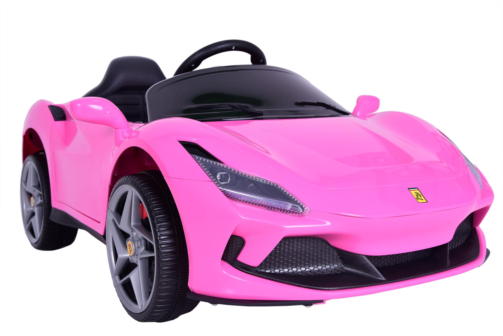 Dorsa 12V Battery Operated Ferrari F8 Tributo Style Ride on Sports for Kids, Ride on Kids Car with Music, Sound & Light| Electric Kids Ride on to Drive for 2 to 5 Years Boy Girl (Pink)