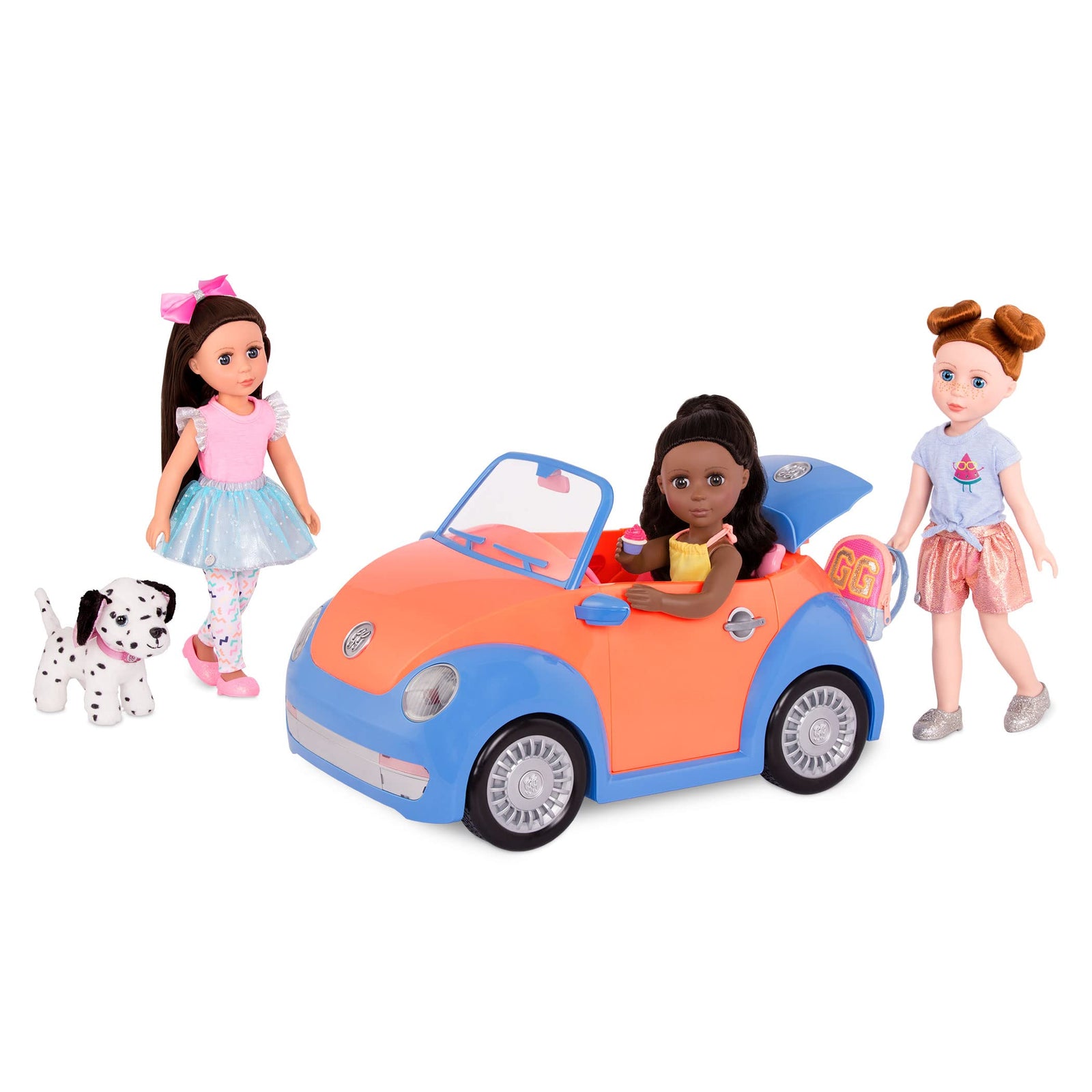 Glitter Girls Convertible Car for 14-inch Dolls (35.6 cm) - Toys, Clothes, & Accessories for Girls Ages 3 and Up