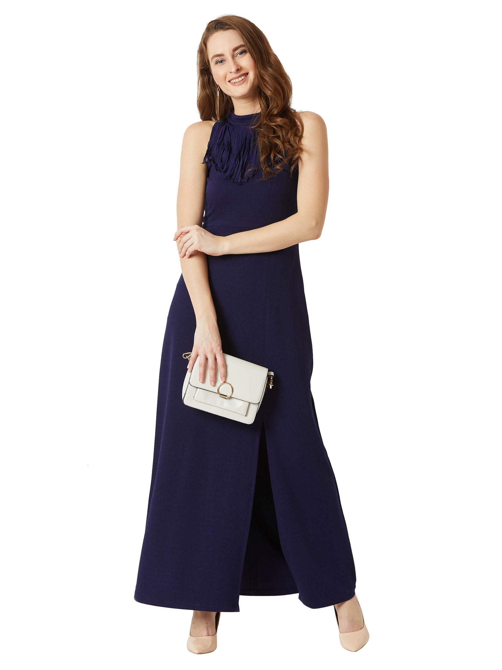 Miss Olive Women's Crepe Maxi Dress