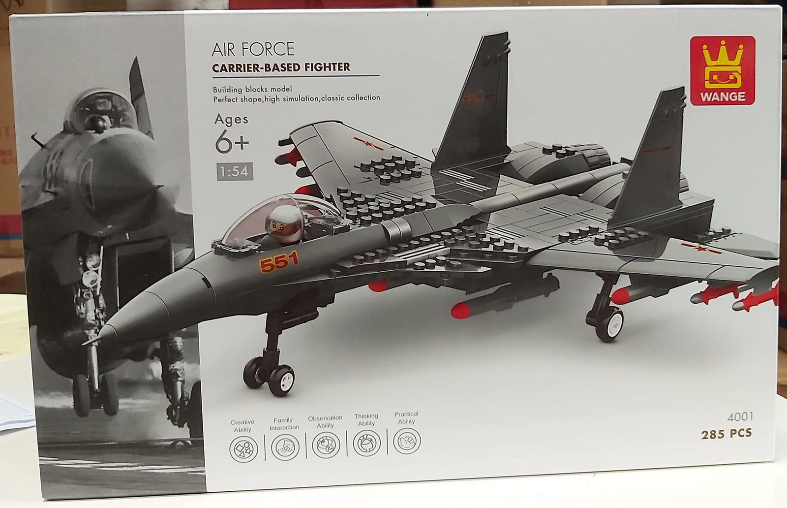 The Shenyang J15 Carrier - Based Fighter 1:54 No. 4001 285 pcs.