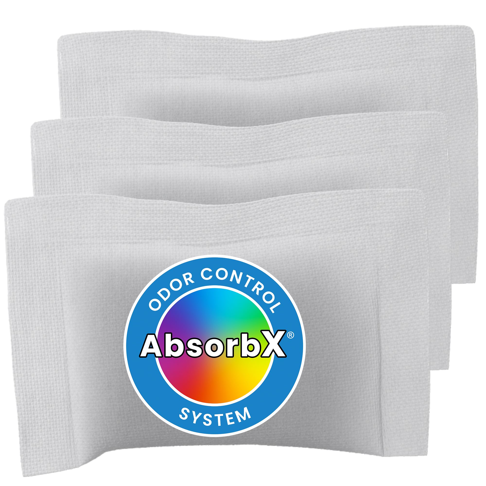 iTouchless 3-Pack Deodorizers Absorbs, Natural Activated Carbon, Biodegradable, for use with 13 Gallon Trash Cans Odor Compartment, Set of 3 AbsorbX Filters Regular, Counts