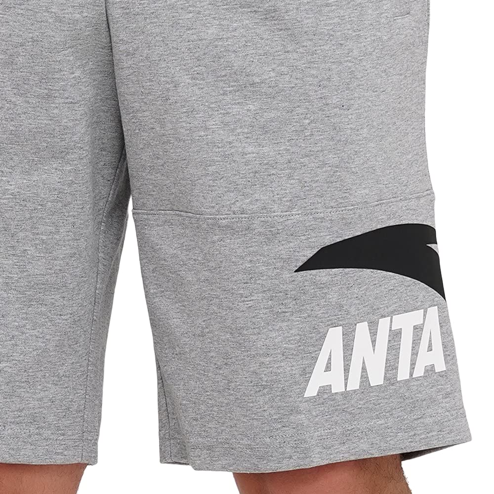 ANTA KNIT HALF PANTS For MEN, BC17 HEATHER GREY, XL