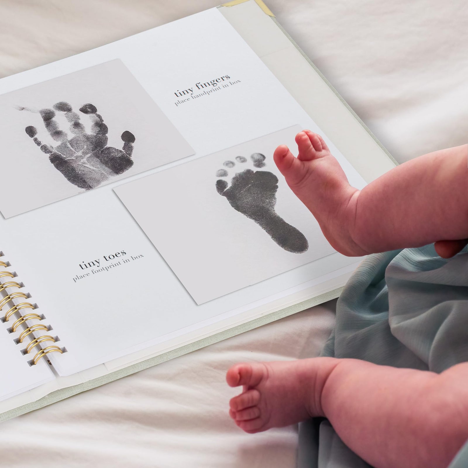 Keepsake Baby Memory Book for Boys and Girls – Timeless First 5 Year Baby Book – Gender Neutral Beige Baby Journal Scrapbook or Photo Album - A Milestone Book to Record Every Event from Birth to Age 5