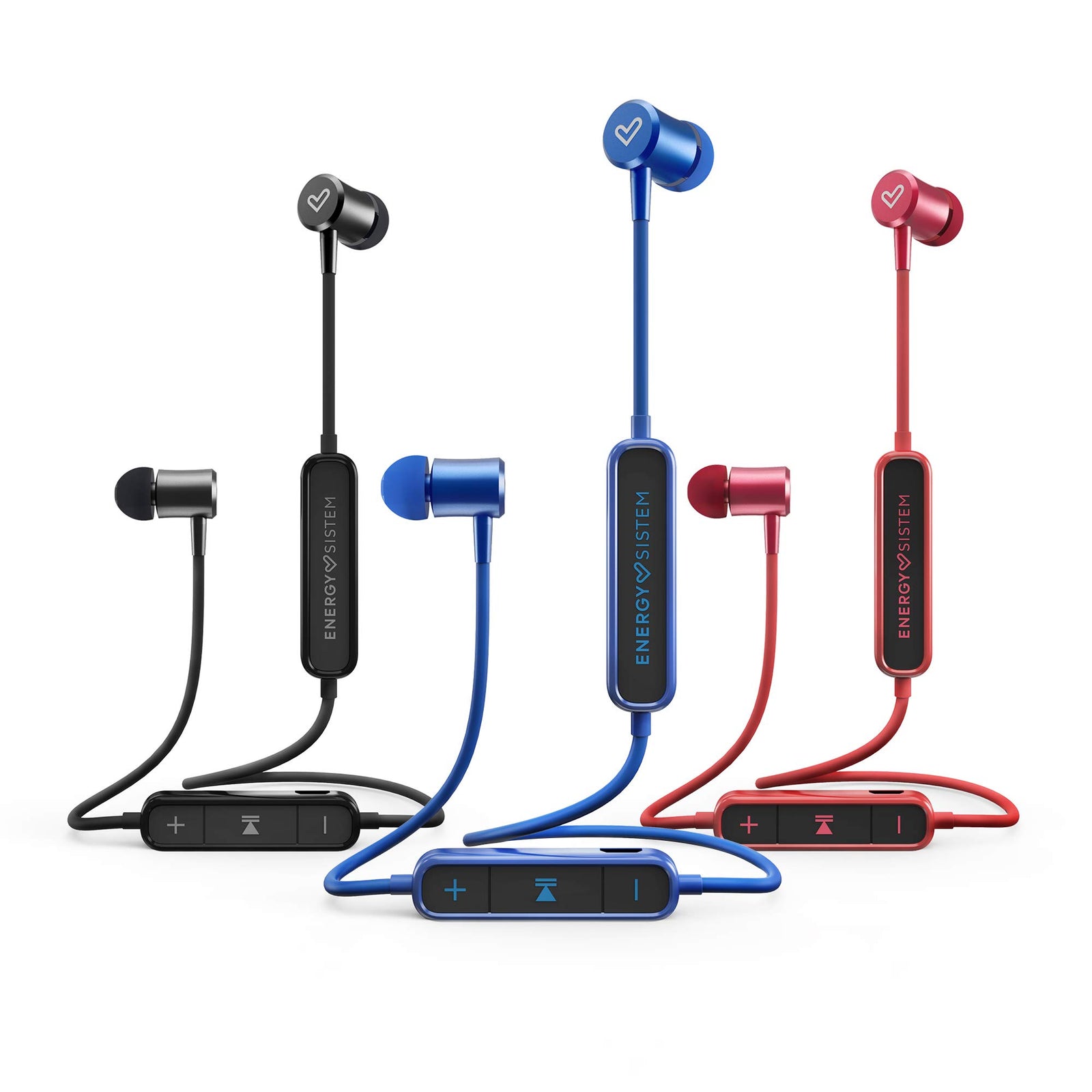 Energy Sistem Earphones BT Urban 2 Cheery Red (Bluetooth Headphones in Ear, Magnetic Closure, Wireless Earphones, 10 Playtime, Built-in Microphone, Control Talk, Extended Battery)