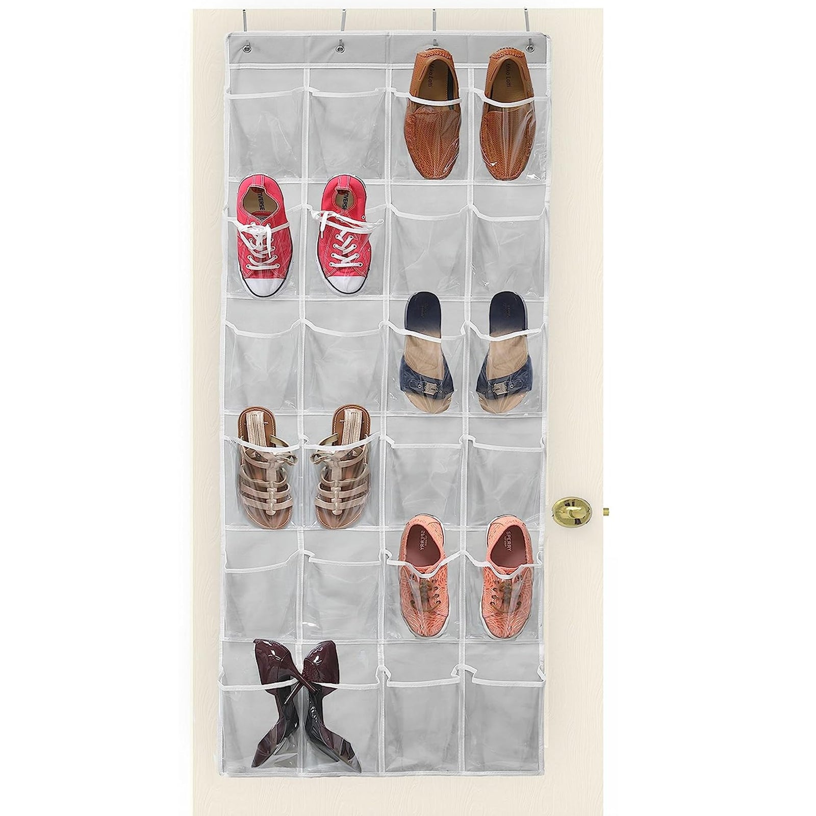 Sulfar Over The Door Clear Shoes Organizer