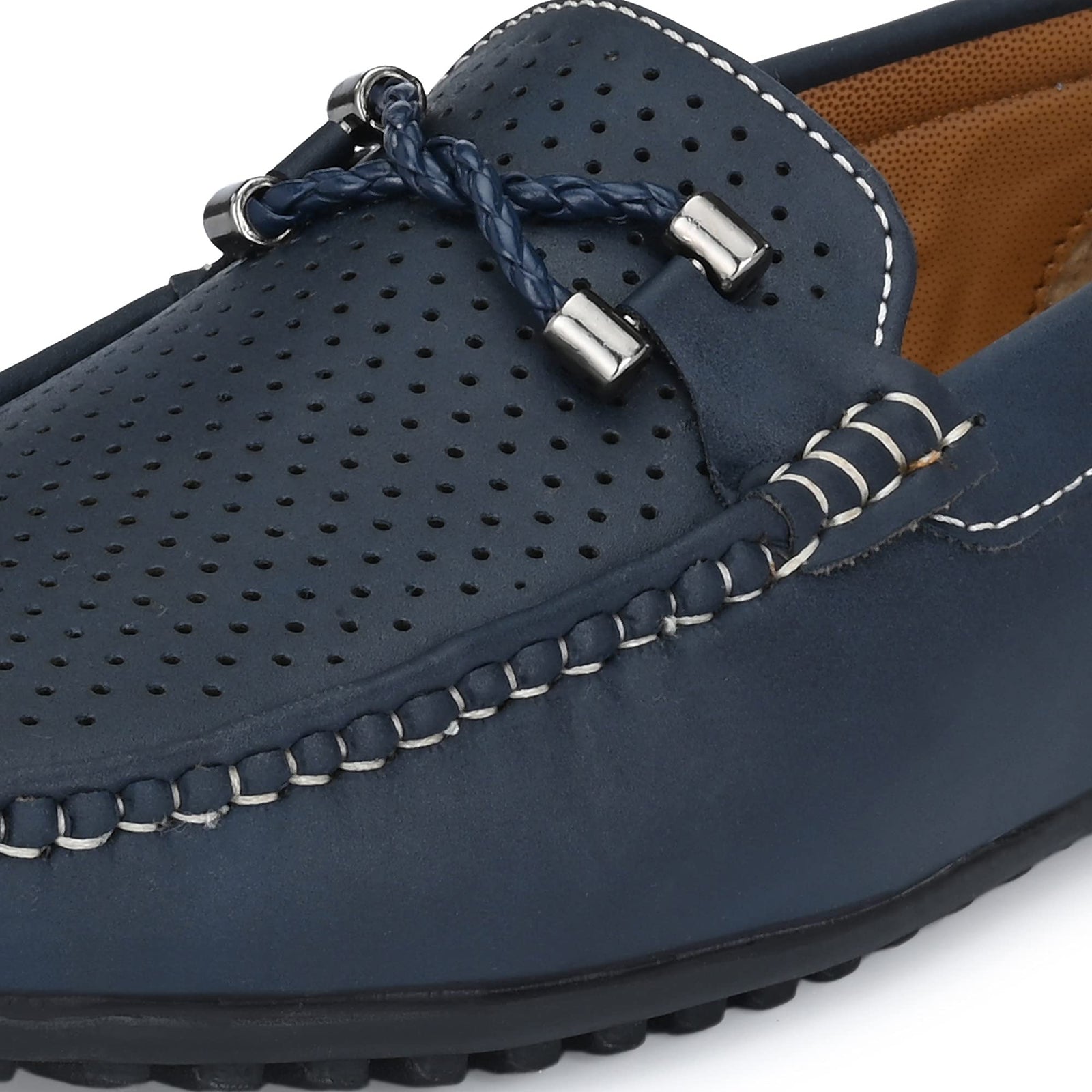 Centrino Men's 9910 Navy Loafers_8 UK (9910-02)