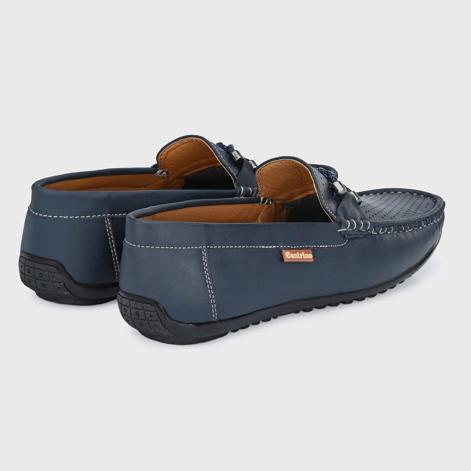 Centrino Men's 9910 Navy Loafers_8 UK (9910-02)