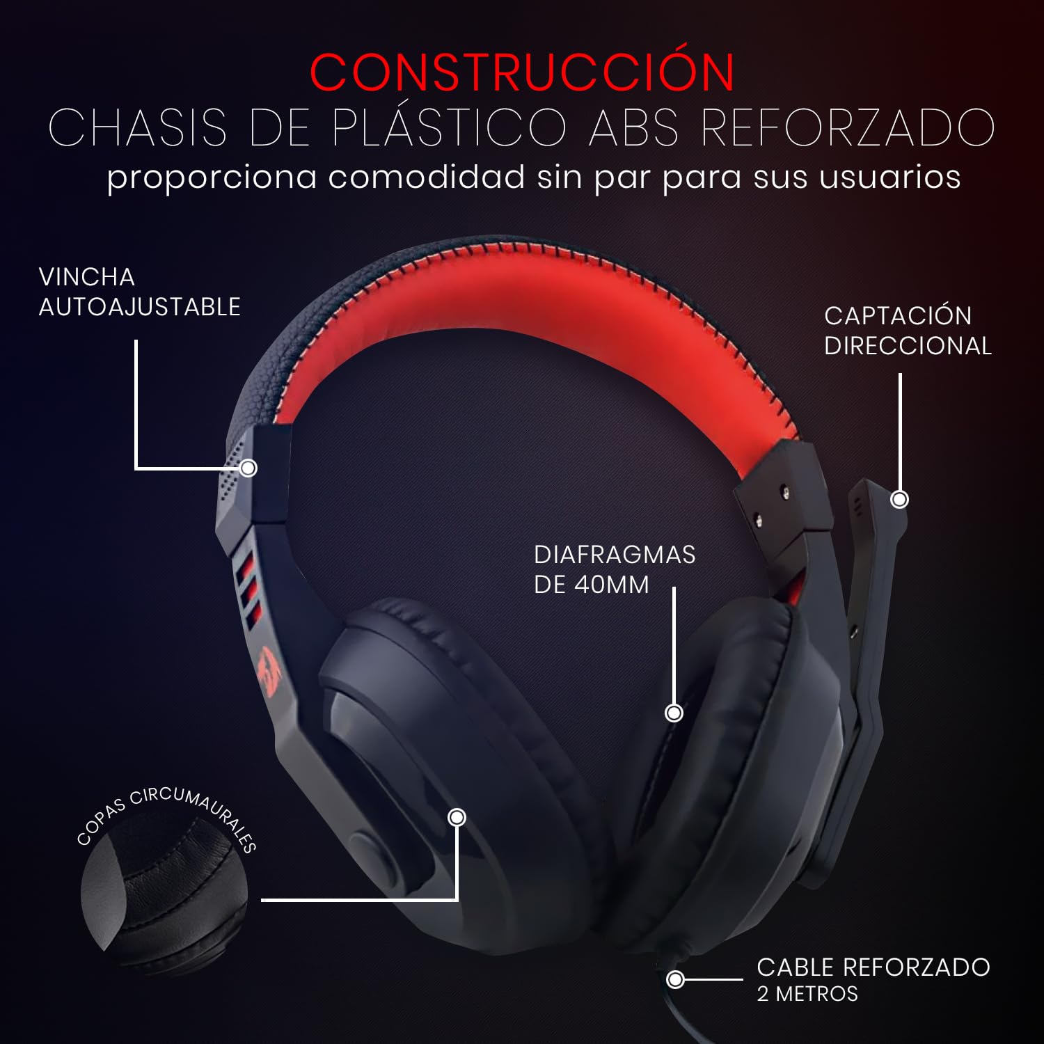 Redragon Ares H120 Gaming Headset Wired