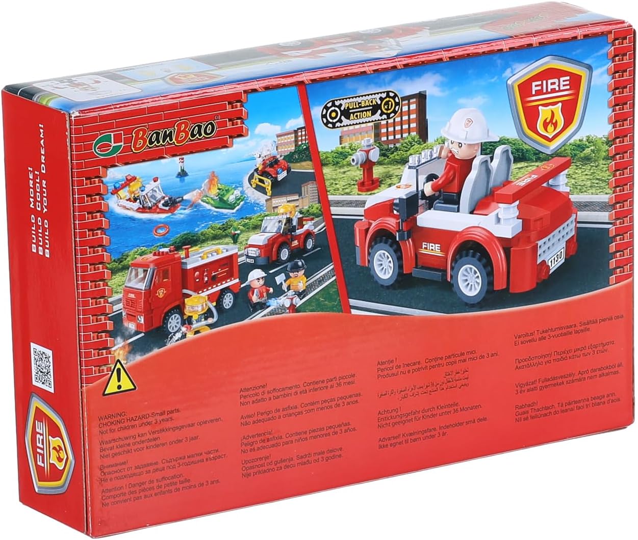 Banbao - Fireman Car Building Set (110 Pieces)