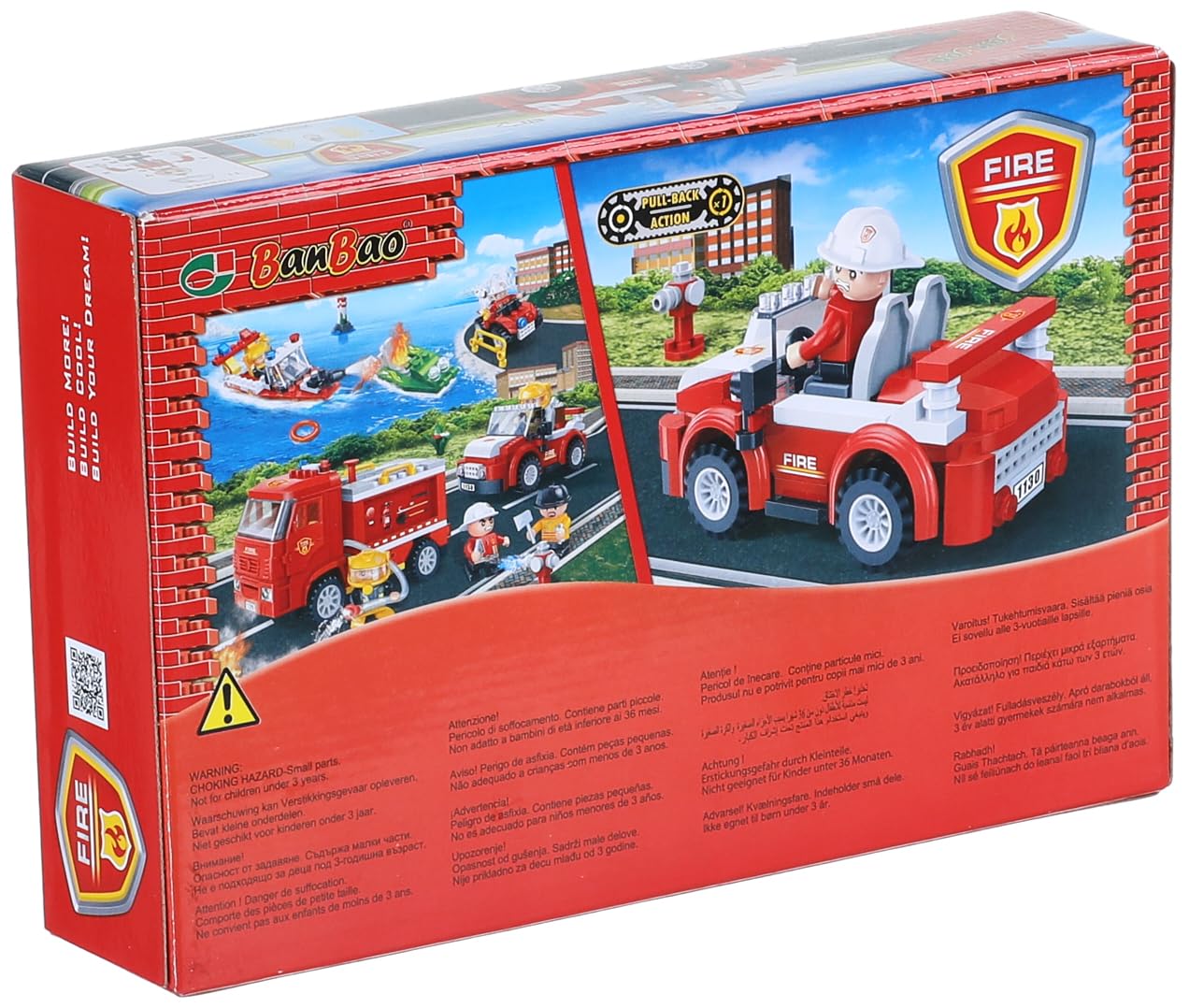 Banbao - Fireman Car Building Set (110 Pieces)