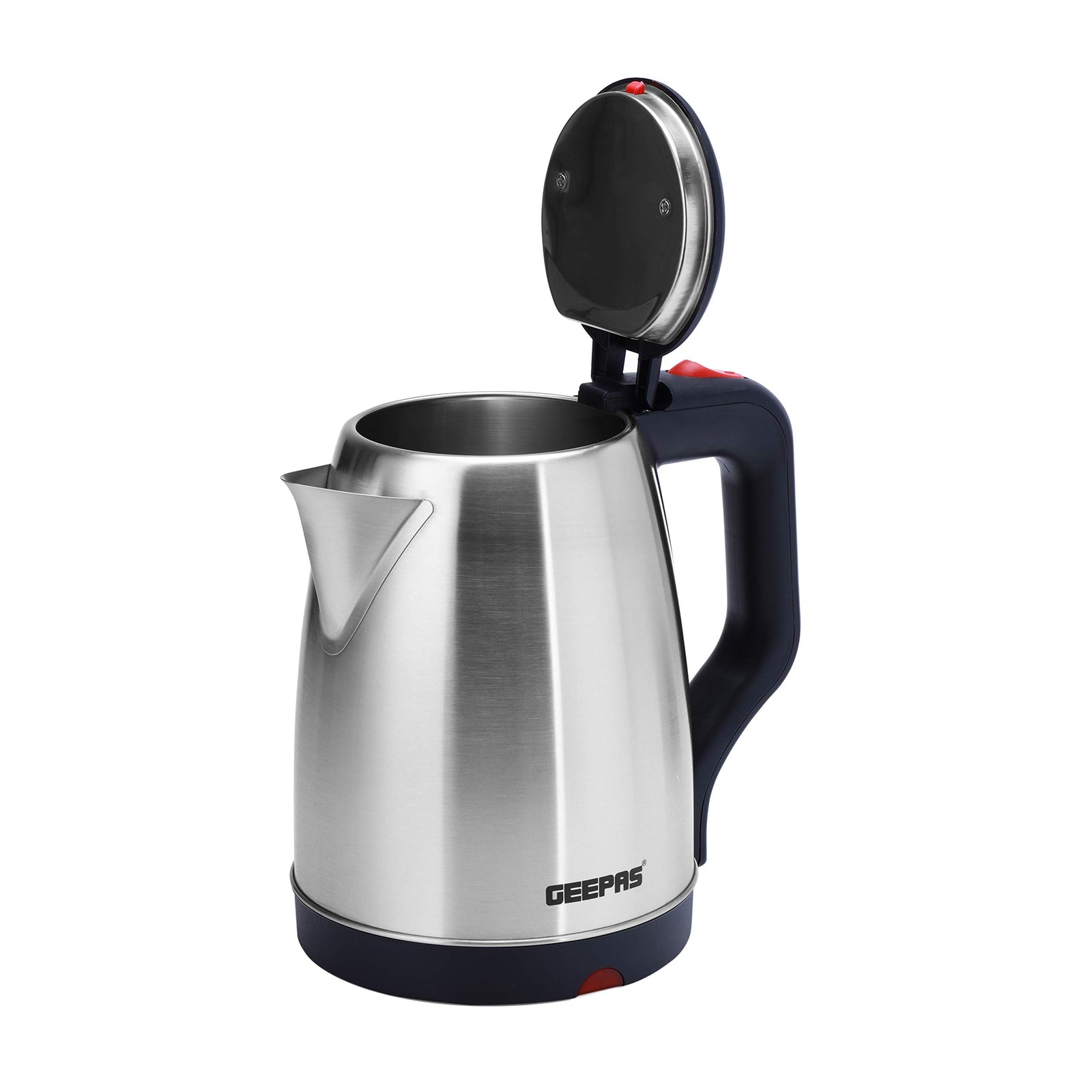 Geepas-GK38042 1.8L Electric Kettle - Stainless Steel Body| Auto Shut-Off & Boil-Dry Protection | Heats up Quickly & Easily | Boil for Water, Tea & Coffee Maker