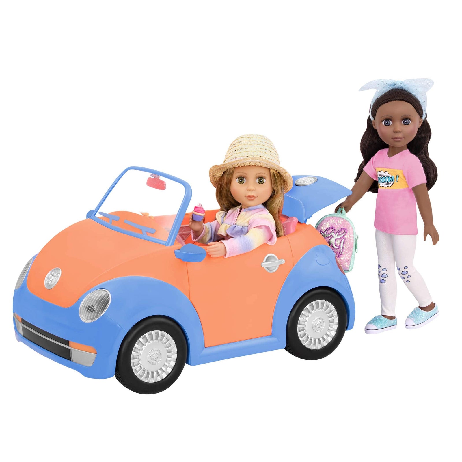 Glitter Girls Convertible Car for 14-inch Dolls (35.6 cm) - Toys, Clothes, & Accessories for Girls Ages 3 and Up