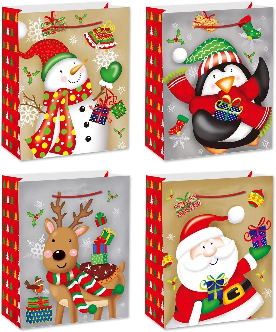 Servewell Gift Bag Xmas Design Medium 26 * 32 * 10