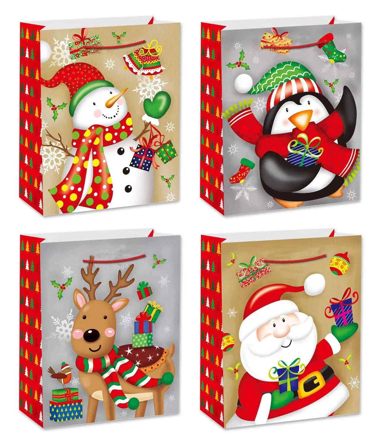 Servewell Gift Bag Xmas Design Medium 26 * 32 * 10