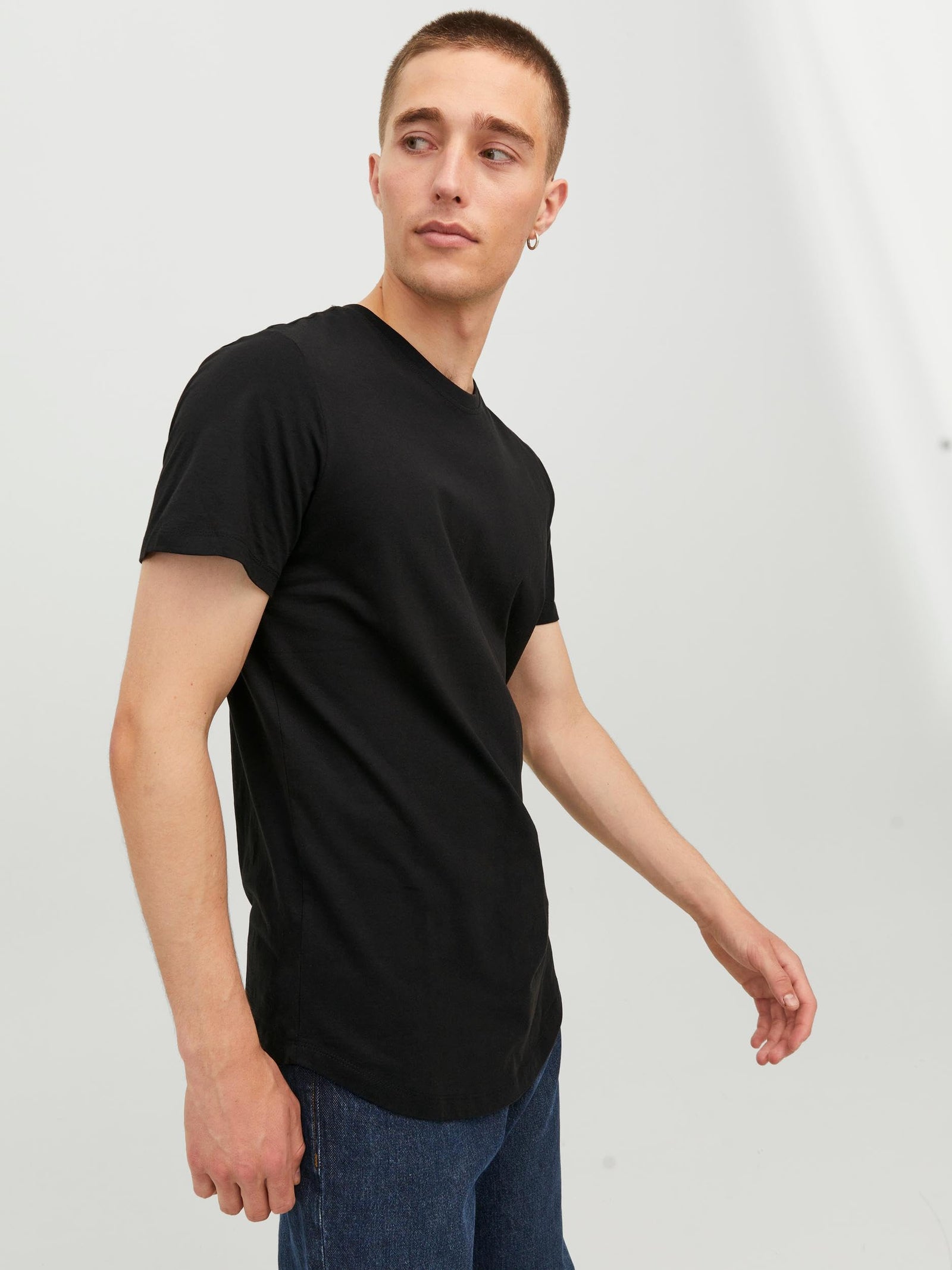 Jack & Jones mens Basic Crew Neck 01 T-Shirt (pack of 1)