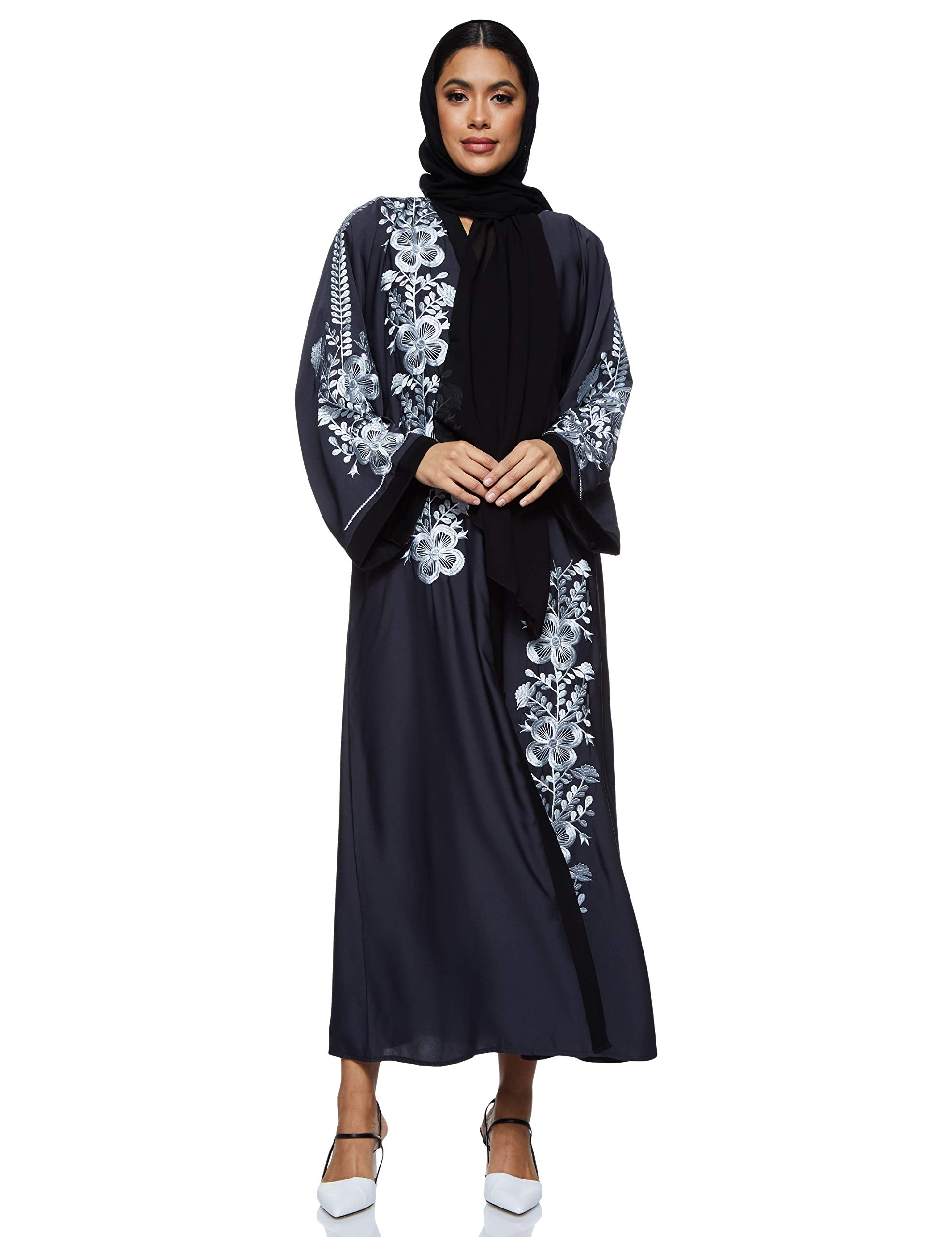 Nukhbaa Womens On Shoulder Modern Abaya COMP5045 Abaya