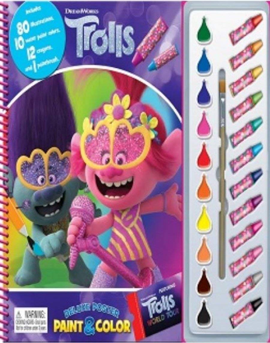 Trolls 2 Deluxe Poster Paint & Color