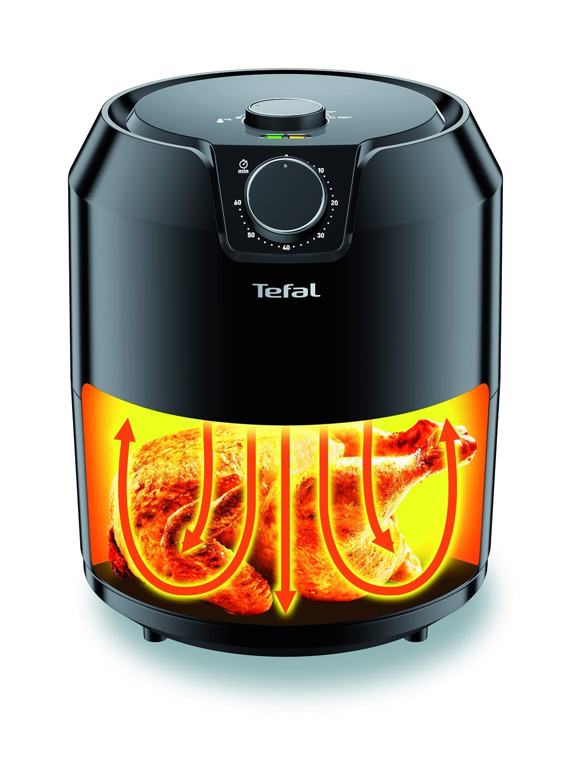 Tefal Oilless Easy Air Fryer 4.2 L Large Capacity, EY201827, Black, 1 year warranty