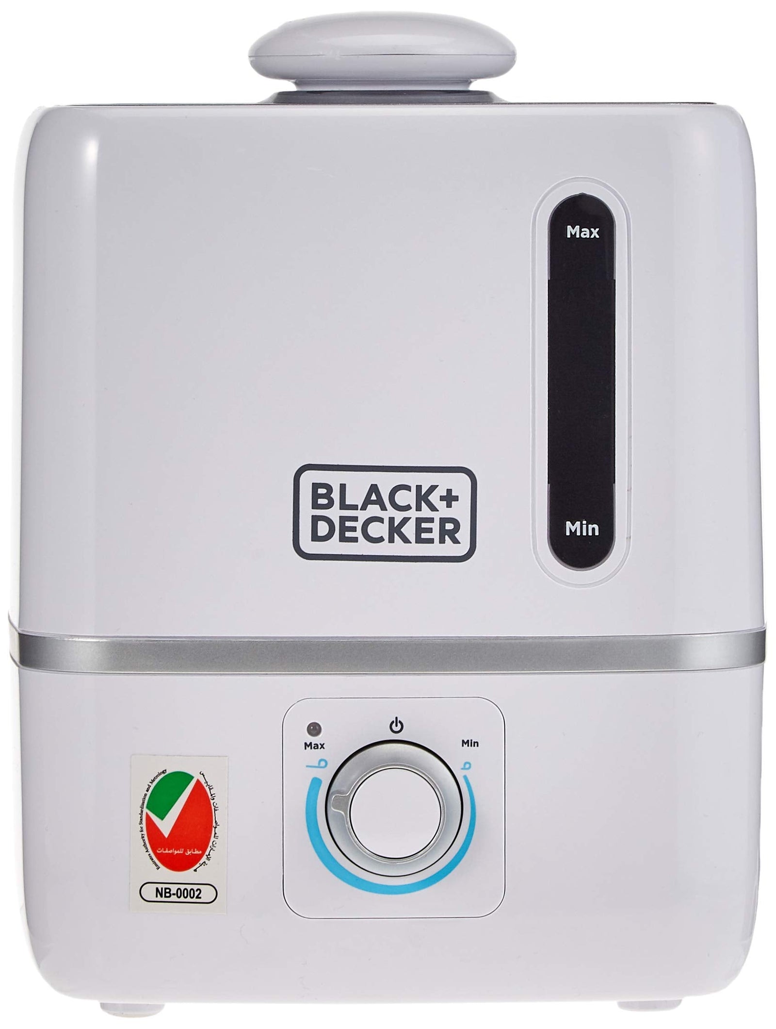 Black+Decker 3L Air Humidifier Area Coverage 430sqft Ultrasonic System With Mist Level Control, Auto Shutoff and Water Indicator That Removes Impurities From The HM3000-B5
