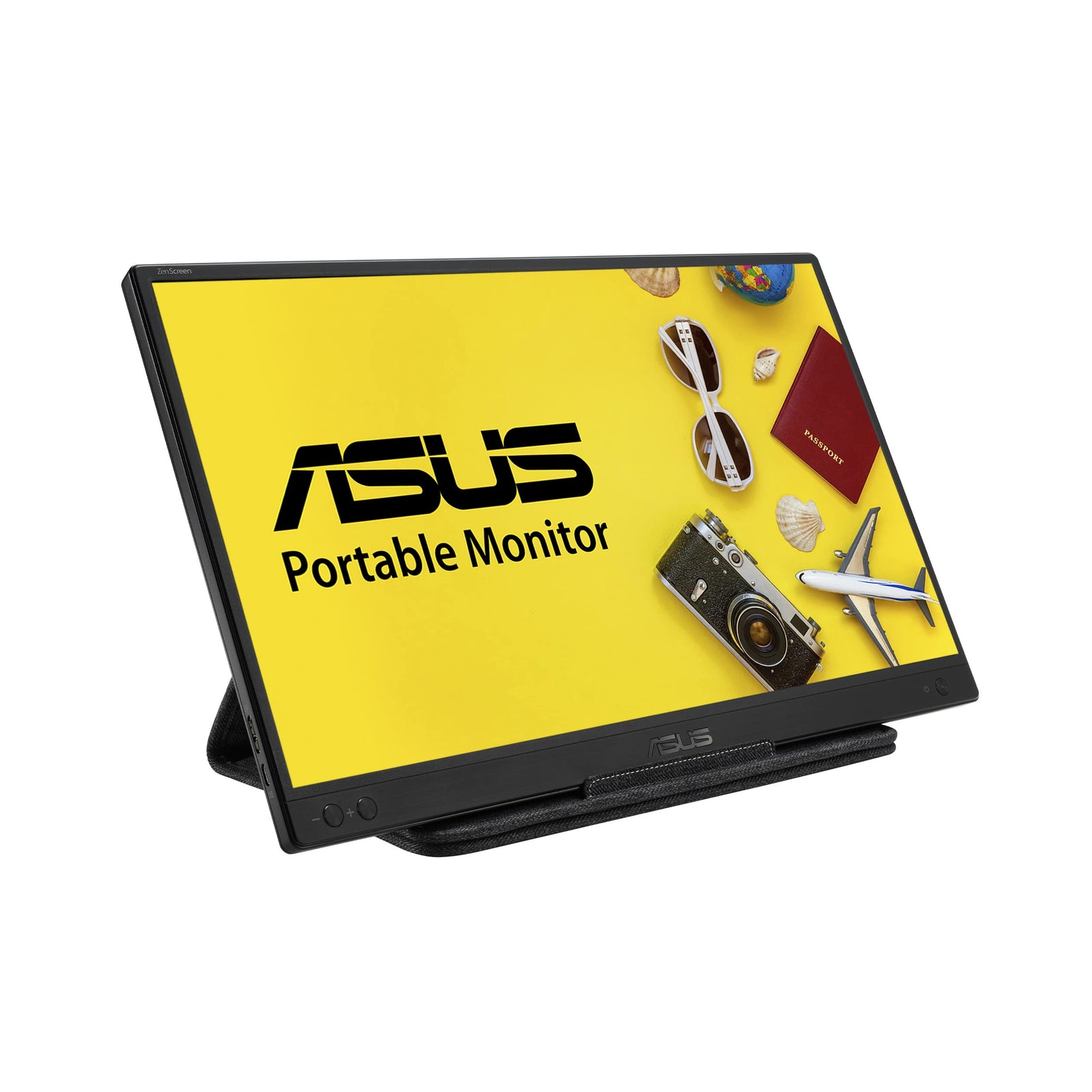 ASUS ZenScreen 15.6” 1080P Portable Monitor (MB166B)-Full HD,IPS, USB3.2, Anti-glare surface, USB-powered, Flicker Free, Blue Light Filter, Tripod Mountable, Protective Sleeve