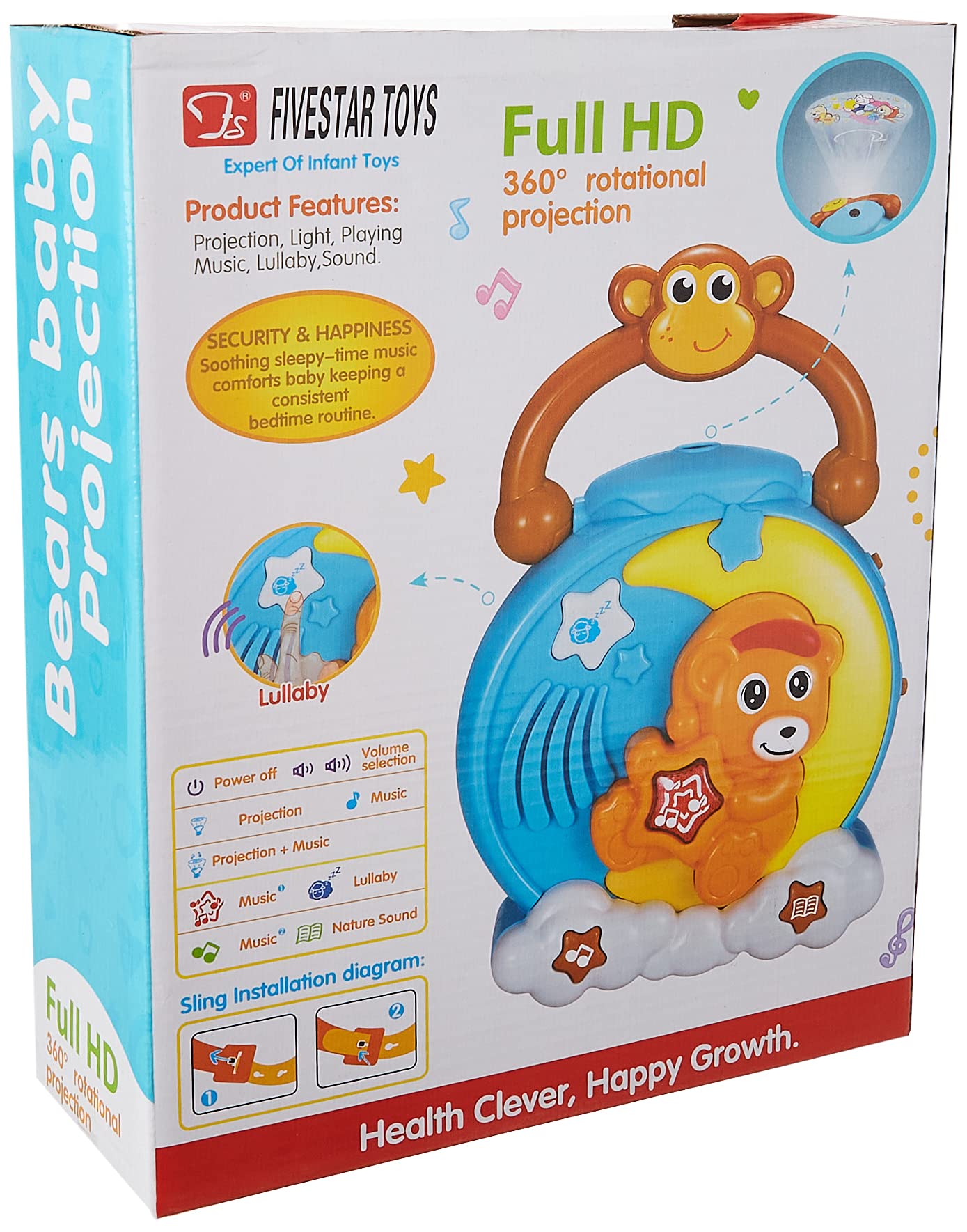 Five Star 2 In 1 Bear Projection for Kids