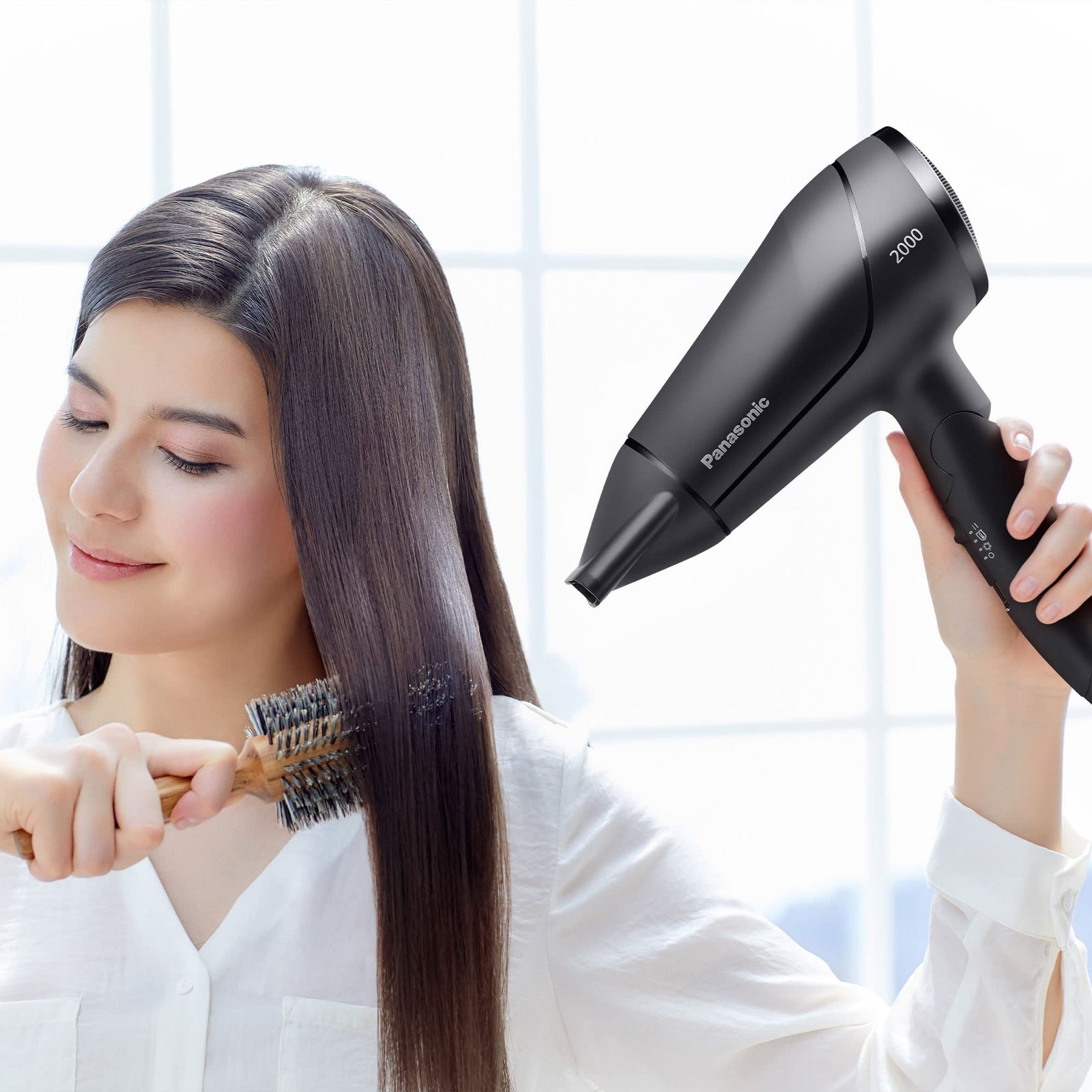 Panasonic EH-ND65 2000W Compact Powerful Hair Dryer with 11mm concentrator nozzle for Fast Drying & Smooth Finish