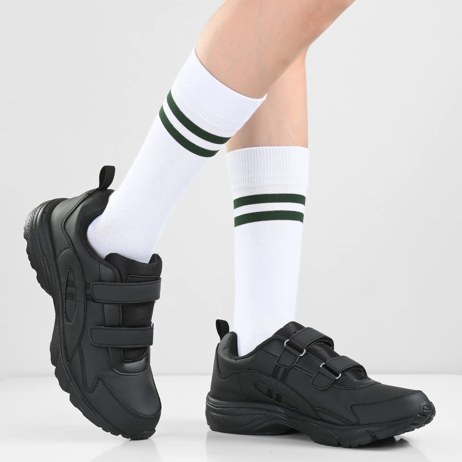 Bourge Boy's BTS-2 Velcro School Shoes -3