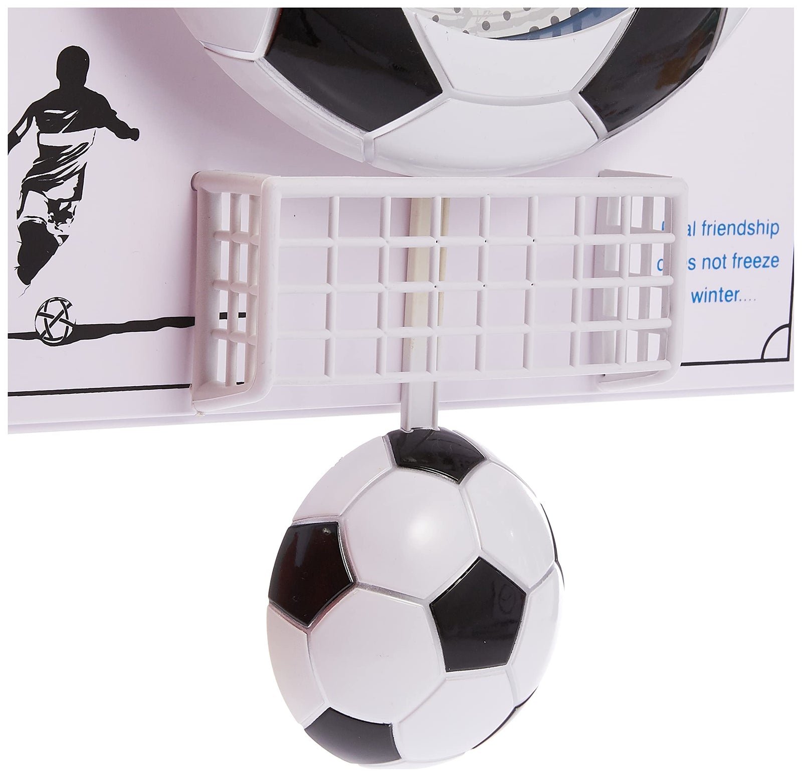 GOGO Home Brand Football Player Scores Goal Football Wall Clock 30x5.5x41.3cm