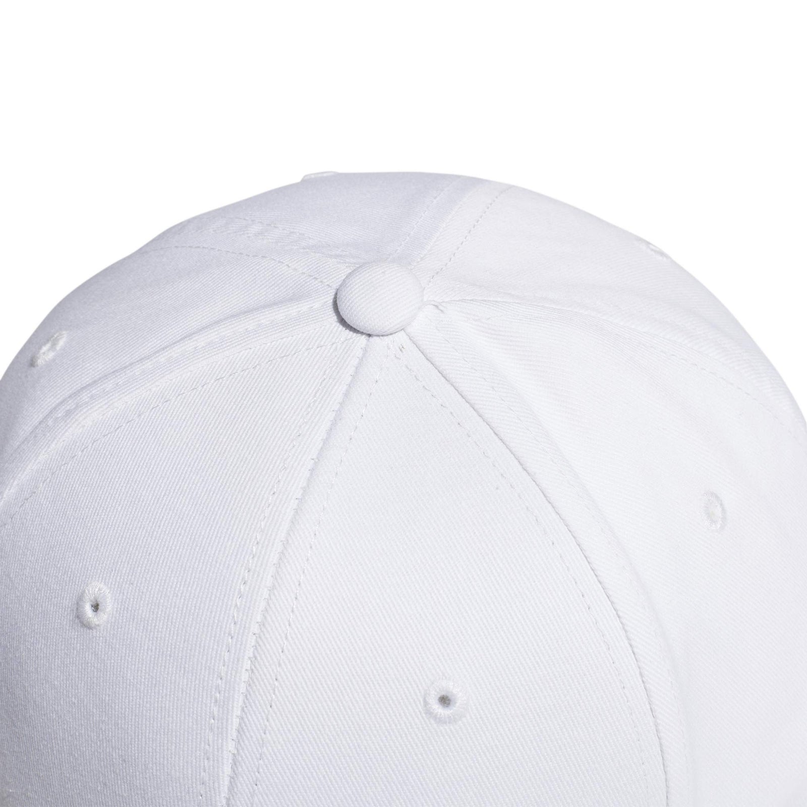 adidas Cotton Baseball Men's Cap,White/White/Black,M