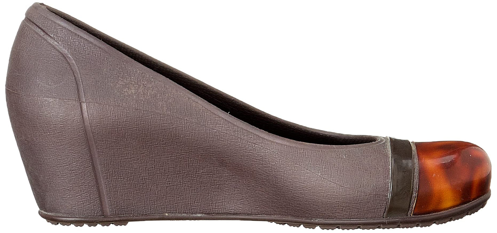 Crocs Tortoise-Shell Toe-Cap Wedge Heels For Women