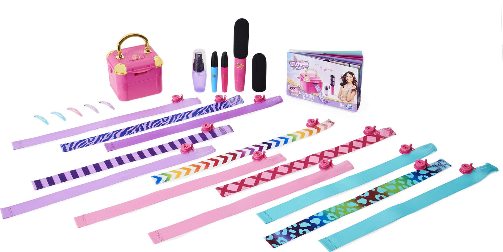 Cool Maker, Hollywood Hair Extension Maker with 12 Customizable Extensions and Accessories, for Kids Aged 8 and up