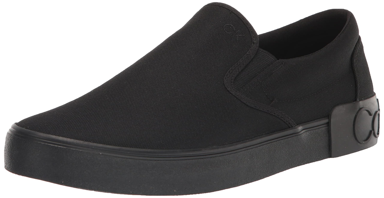 Calvin Klein Men's Ryor Sneaker, Black/Black Canvas 002, 13 / 47 EU