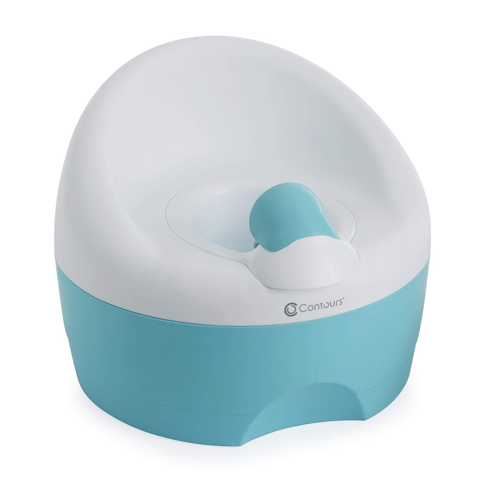 Contours Bravo 3-In-1 Potty System - Potty Chair, Toilet Trainer, Step Stool All In One, Aqua