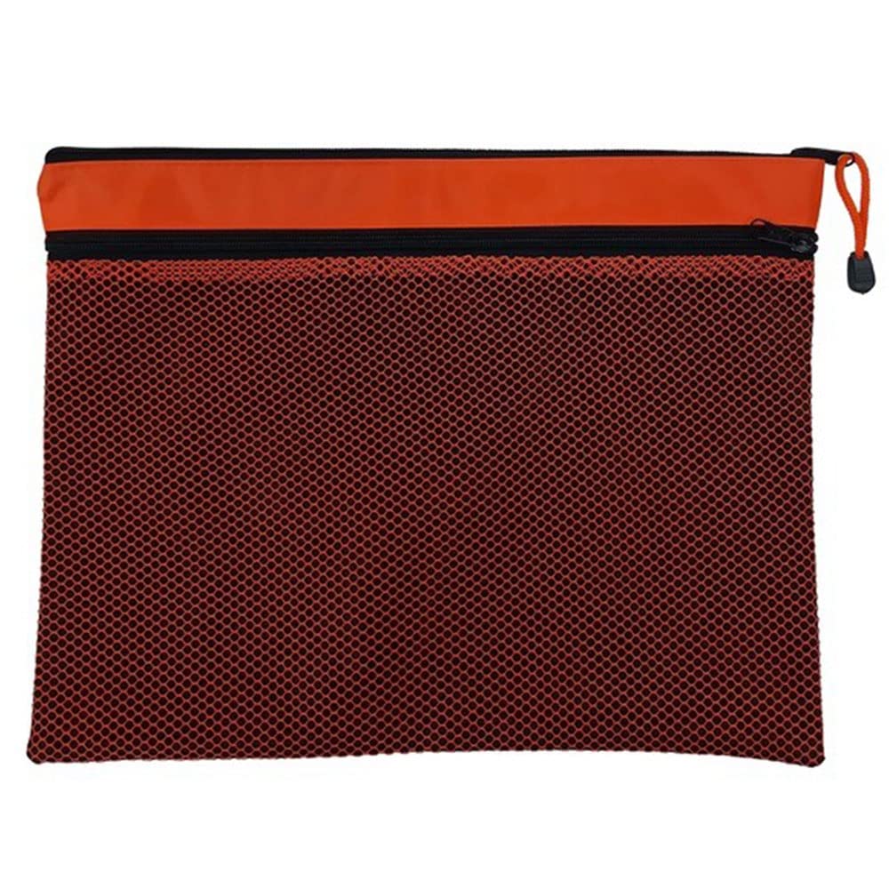 Maxi A4 Double Zipper Hexa Mesh Bag, Zipper Bag