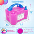 SKY-TOUCH Electric Balloon Pump, Dual Nozzle Portable Balloons Air Pump for Balloon Arch, Balloon Garland, Party Decorations, Kids Birthday, Baby Shower, Party Supplies & Decorations, Pink