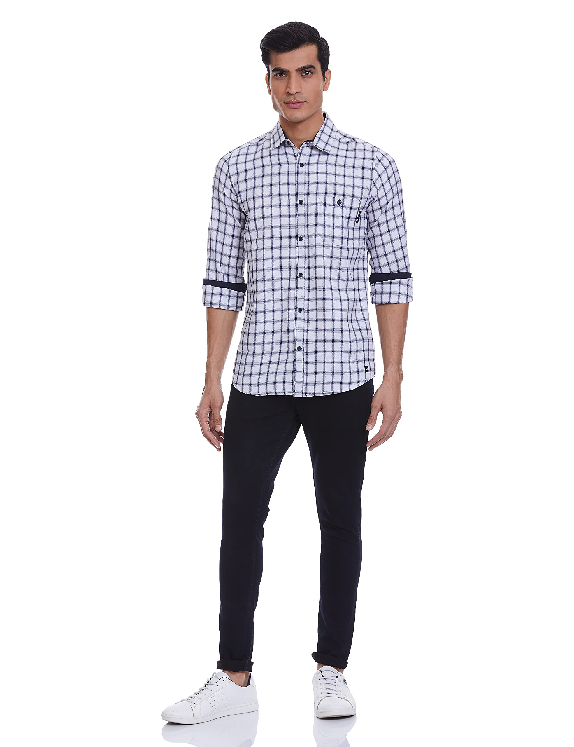 Hammersmith Men's Casual Checkered Regular Fit Shirt