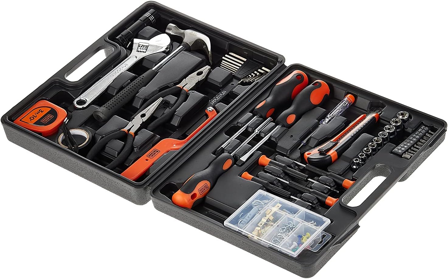 Black & Decker BMT154C Professional Hand Tool Kit Set Of 154 Pieces - Orange Black