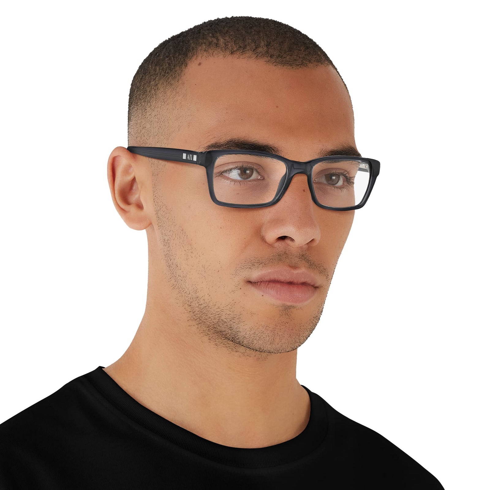 AX Armani Exchange Men's Ax3007 Rectangular Prescription Eyewear Frames