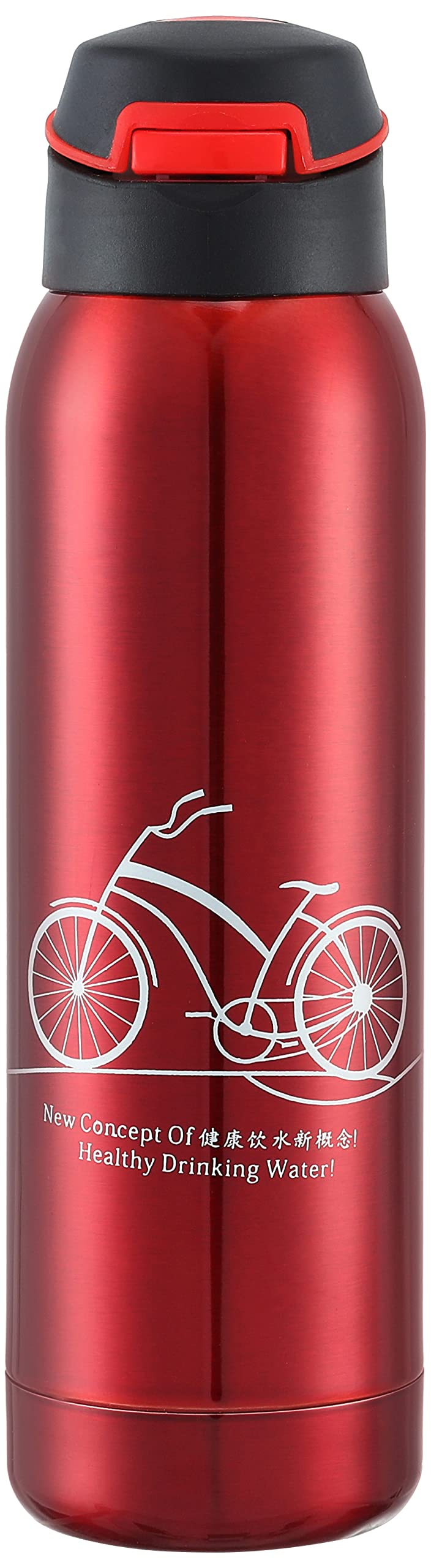 HOOR Stainless Steel Bottle, 500 ml - Red