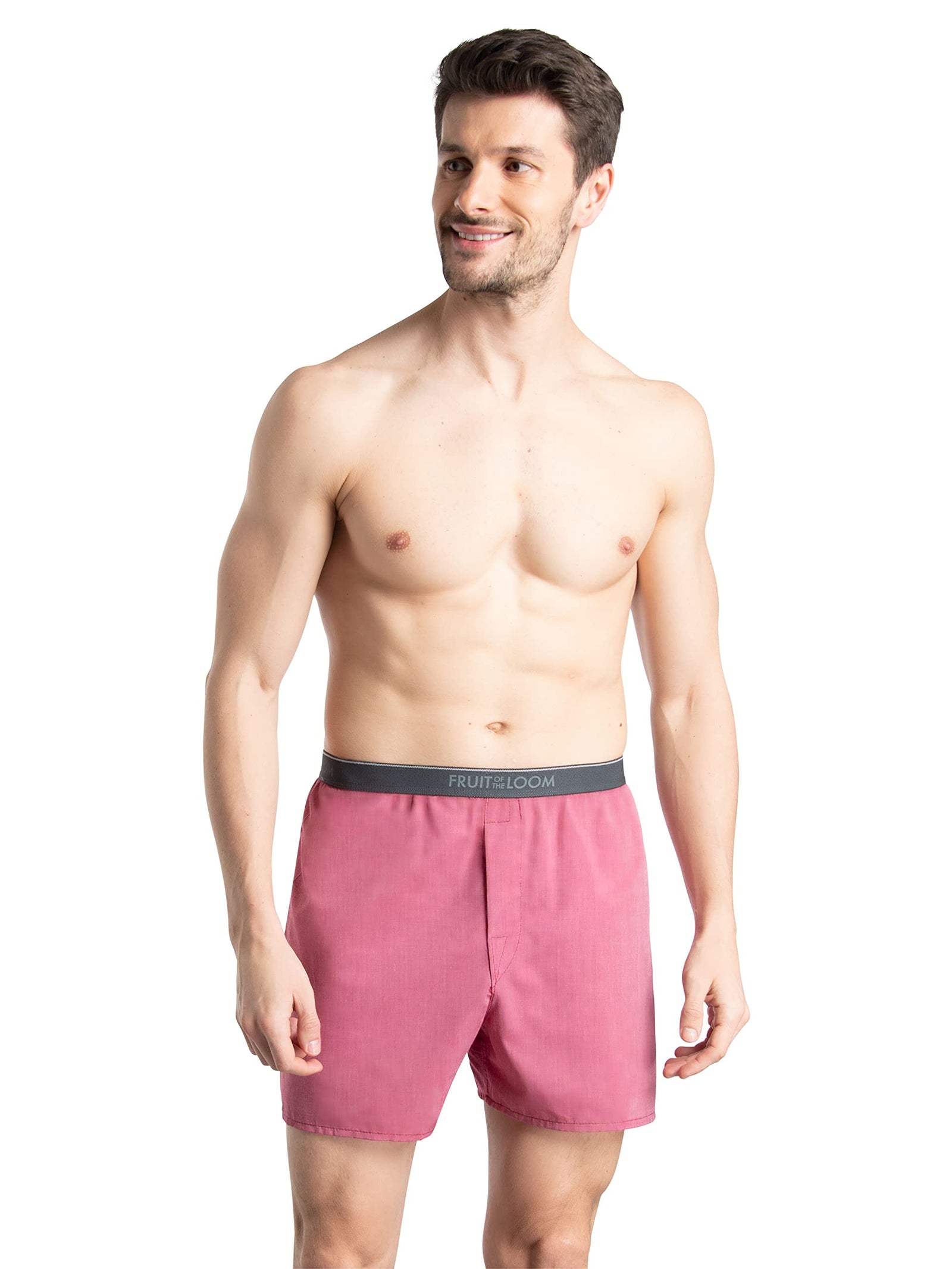 Fruit of the Loom Men's Tag-Free Boxer Shorts (Knit & Woven),Size: XXL Color: Woven - 6 Pack - Assorted Colors - Exposed Waistband